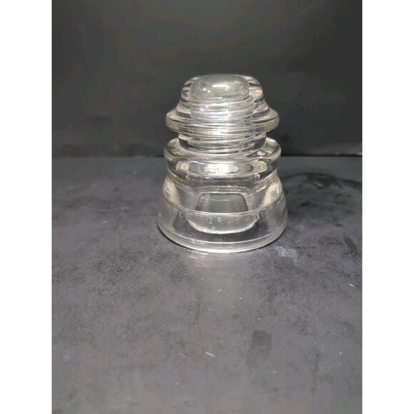 Hemingray 44 Vintage Insulators, 1940s Clear‎ Glass Collectibles, Made in USA - Picture 1 of 9